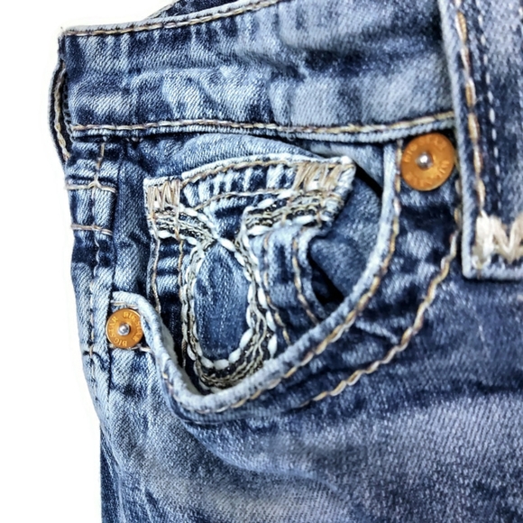 Big Star Maddie Skinny Woman's Size 28R Washed Embroidered Authentic Jeans - Picture 4 of 14